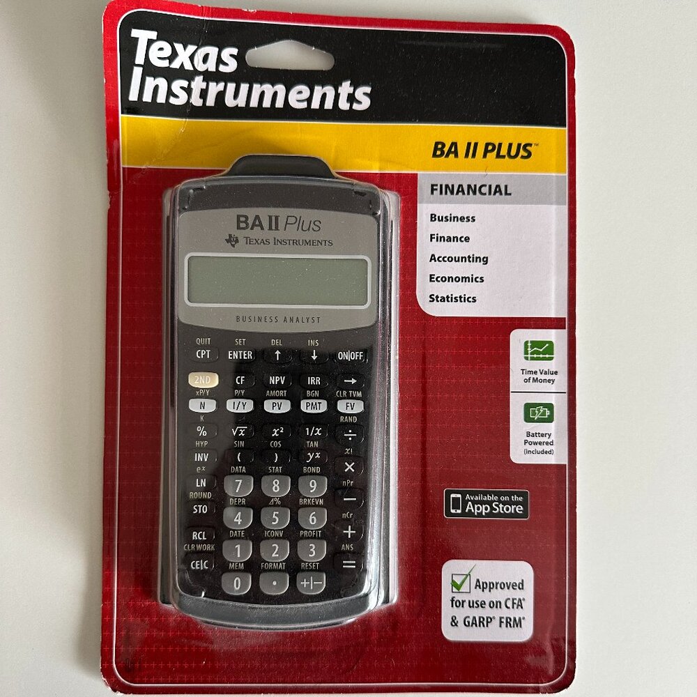 NWT Texas Instruments BA ii Plus Financial Calculator